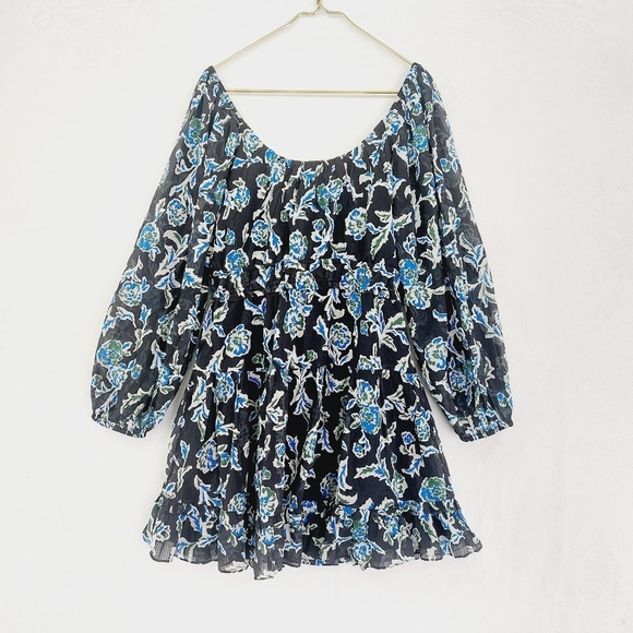 New TANYA TAYLOR Edita Floral Silk Blend Fit and Flare Dress P5500 - Picture 5 of 10